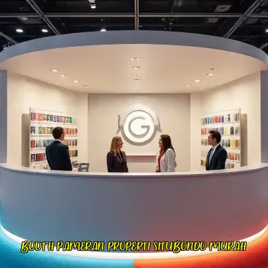 booth pameran properti situbondo murah